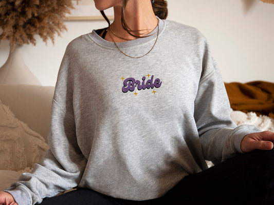 80s Bride Sweatshirt / Star Bridal Sweatshirt / Bride To Be Nostalgic Unisex Jumper / Hen Night