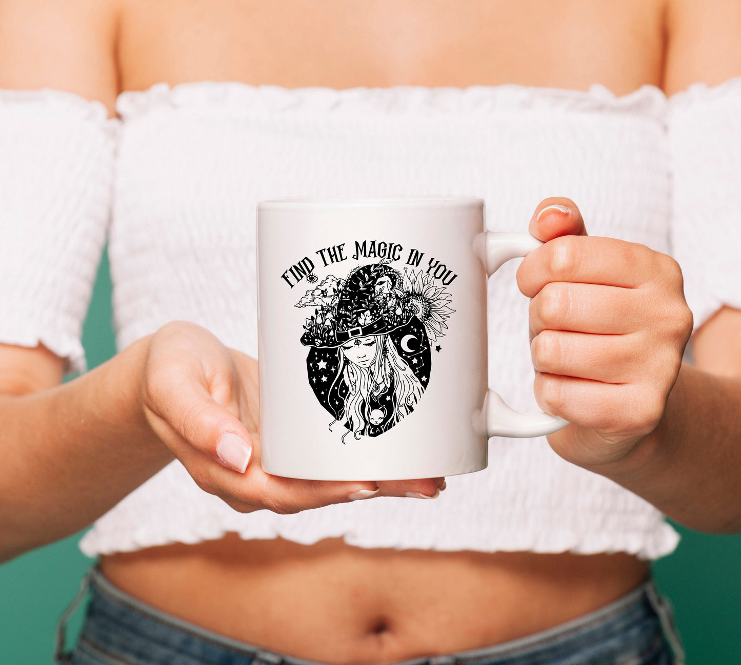 Find The Magic In You Mug / Witch Mug / Gifts For Her / Unique Gift For Him Drinkware