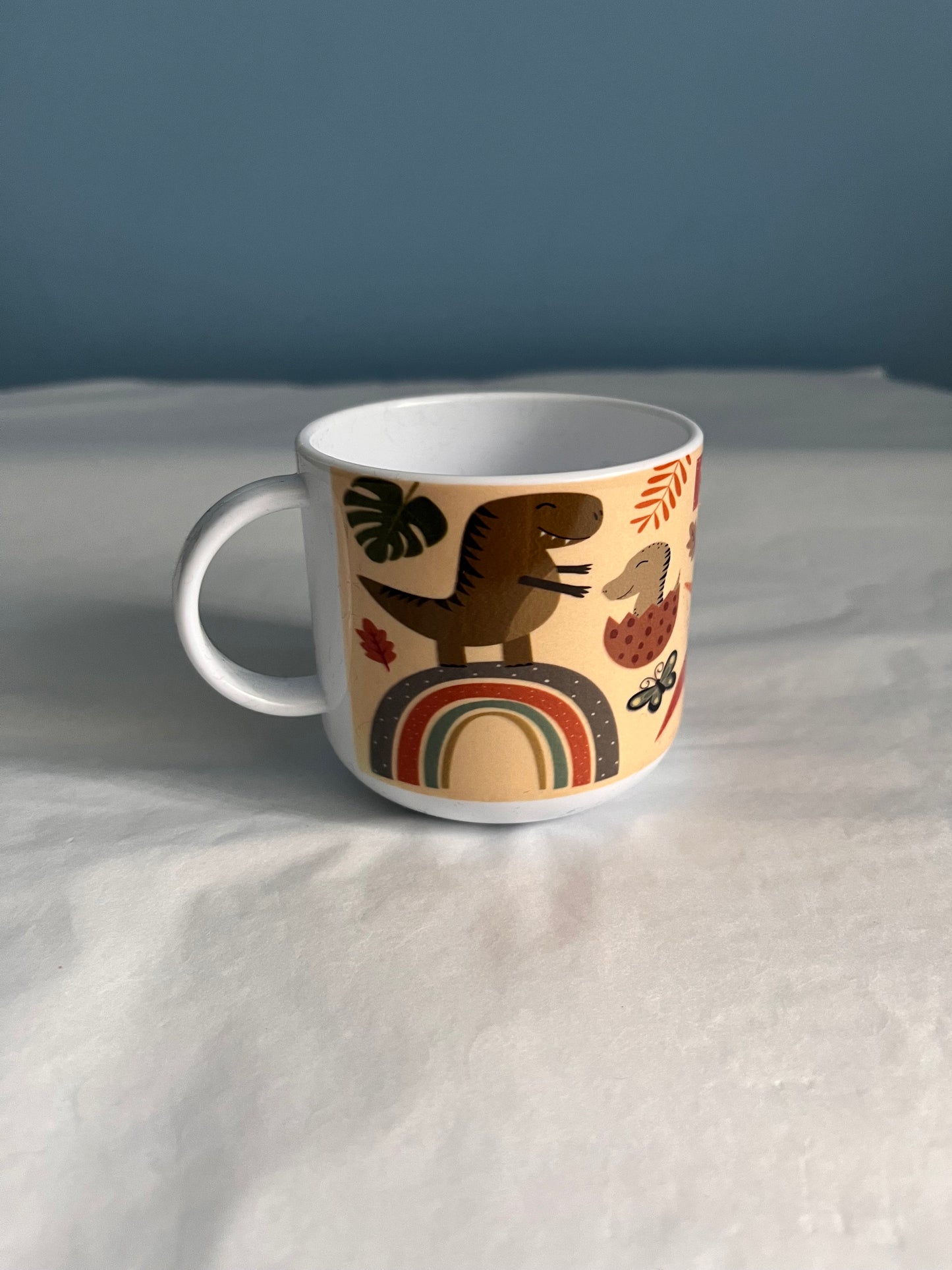 Kids Dinosaur Unbreakable Mug / Boho Dino Mug / Hot Chocolate Mug / Unique Gift For Her Him 6oz Polymer Mug