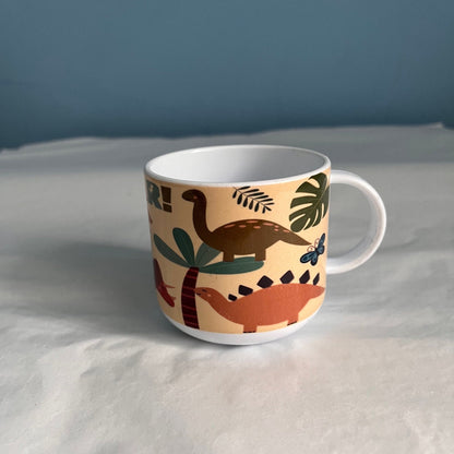 Kids Dinosaur Unbreakable Mug / Boho Dino Mug / Hot Chocolate Mug / Unique Gift For Her Him 6oz Polymer Mug